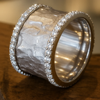 Vintage Silberner Zirkonia Ring