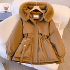 Lara | Damen Winterjacke mit Pelzkragen