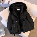 Lara | Damen Winterjacke mit Pelzkragen