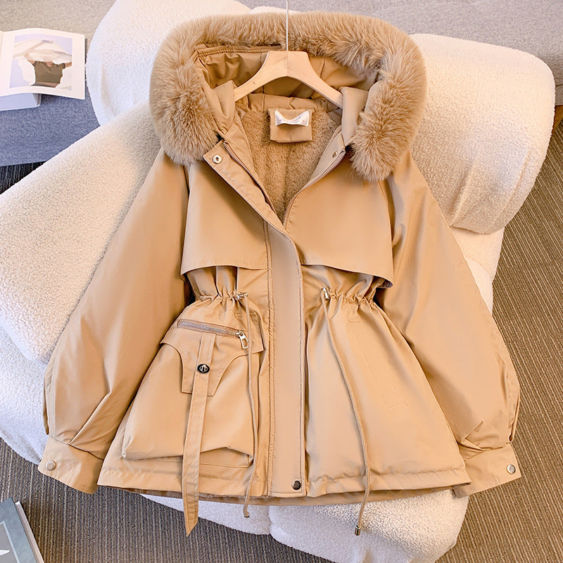 Lara | Damen Winterjacke mit Pelzkragen