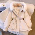 Lara | Damen Winterjacke mit Pelzkragen