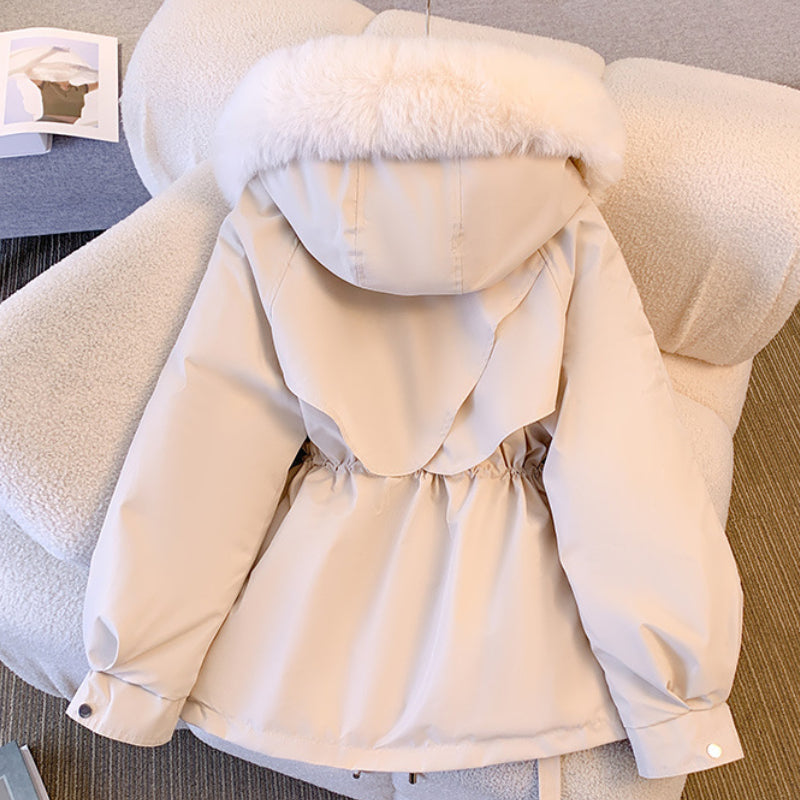 Lara | Damen Winterjacke mit Pelzkragen