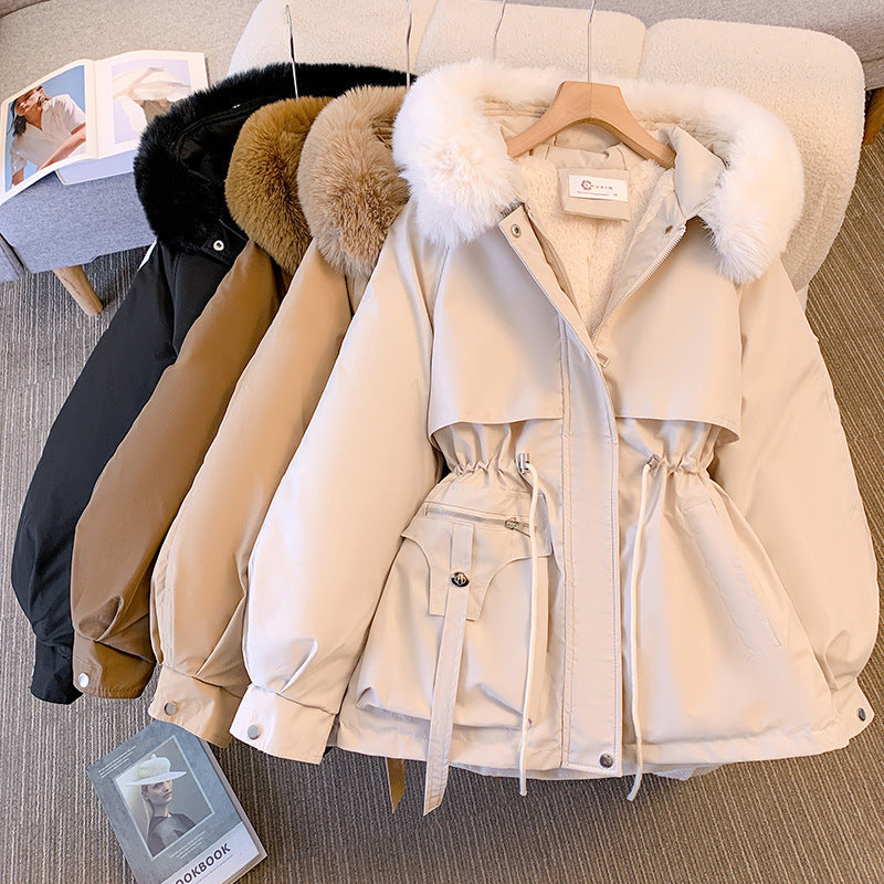 Lara | Damen Winterjacke mit Pelzkragen