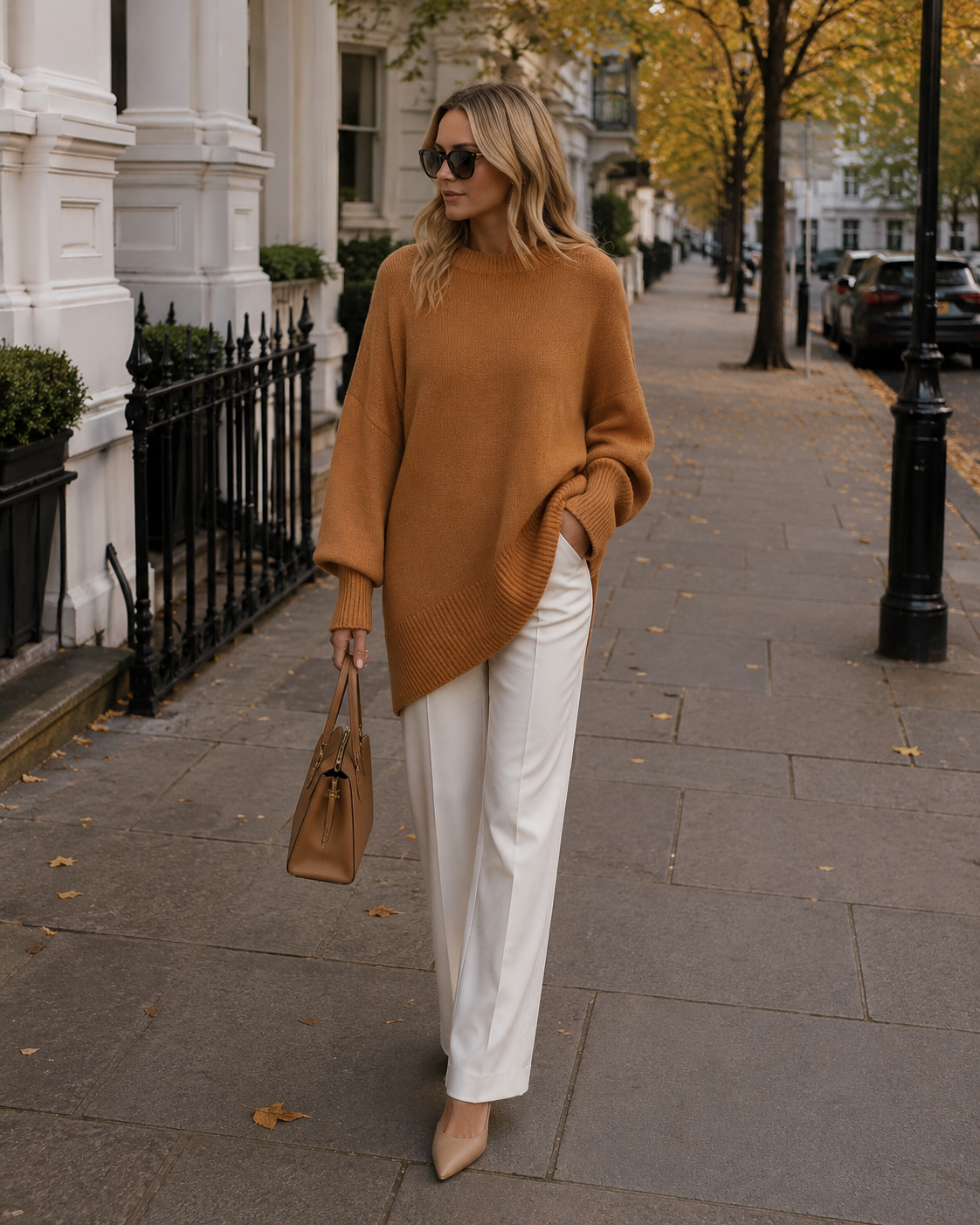 Juna | Damen Pullover Oversized mit Rundhals