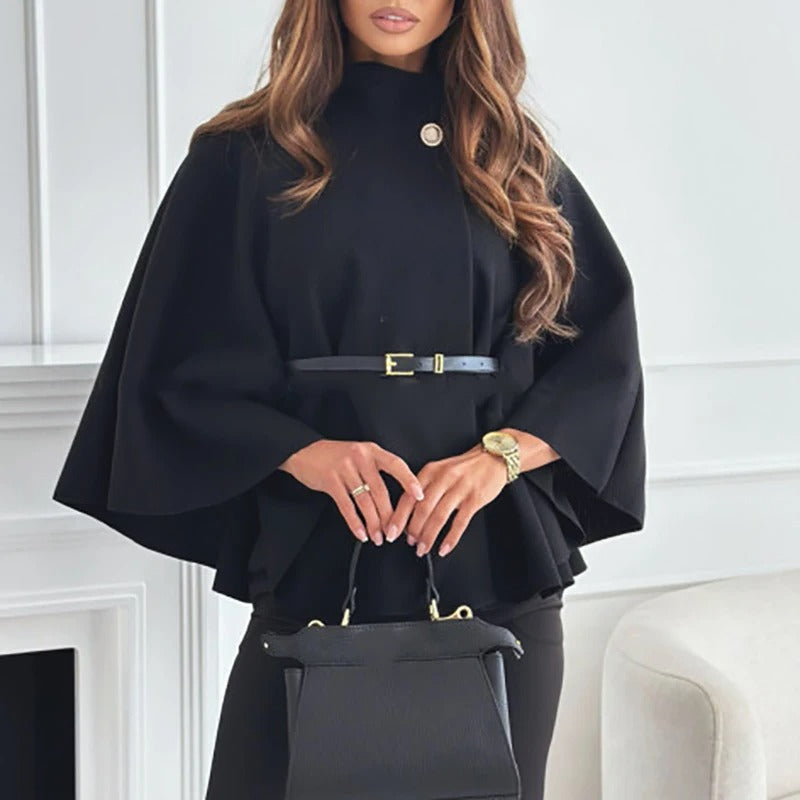 Damen Cape mit Gürtel