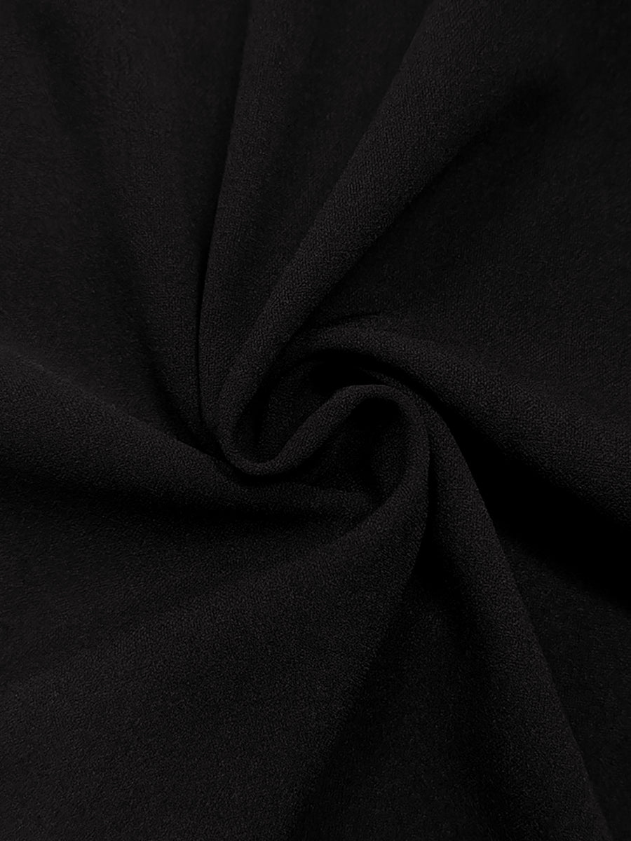 Herbst Maxikleid Damen mit tiefem V-Ausschnitt