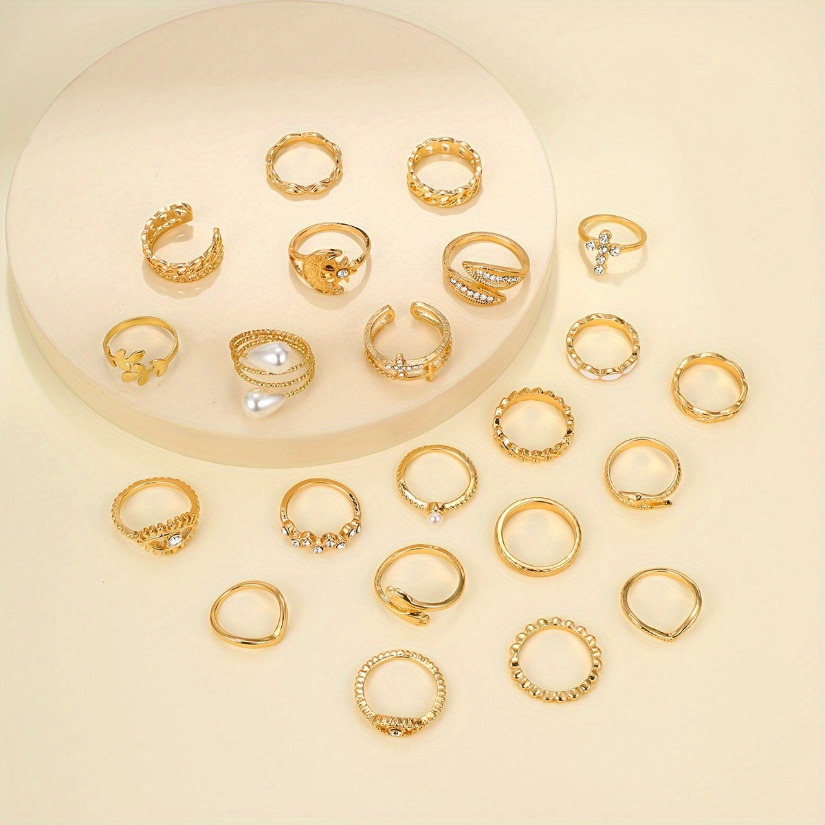 Vintage Mix und Match Ring Set