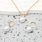 Goldene Grace Perlen Schmuckset