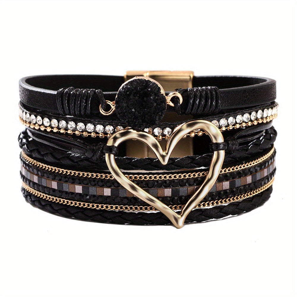 Bohème Mehrlagiges Lederarmband