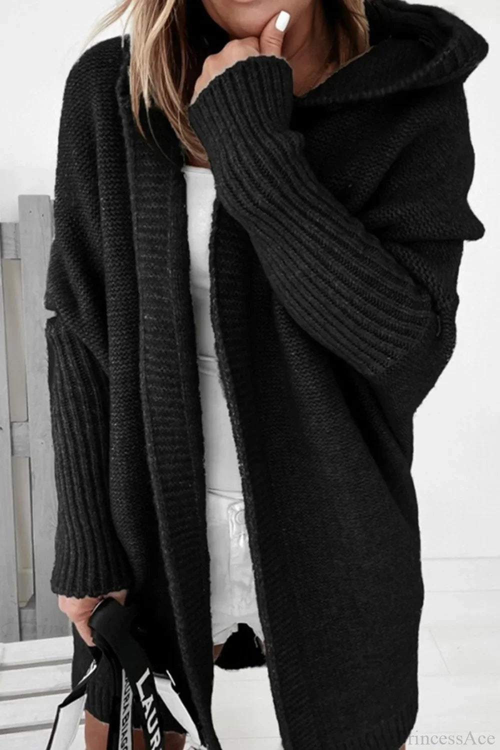 Weiche Strickjacke Damen mit Farbblock