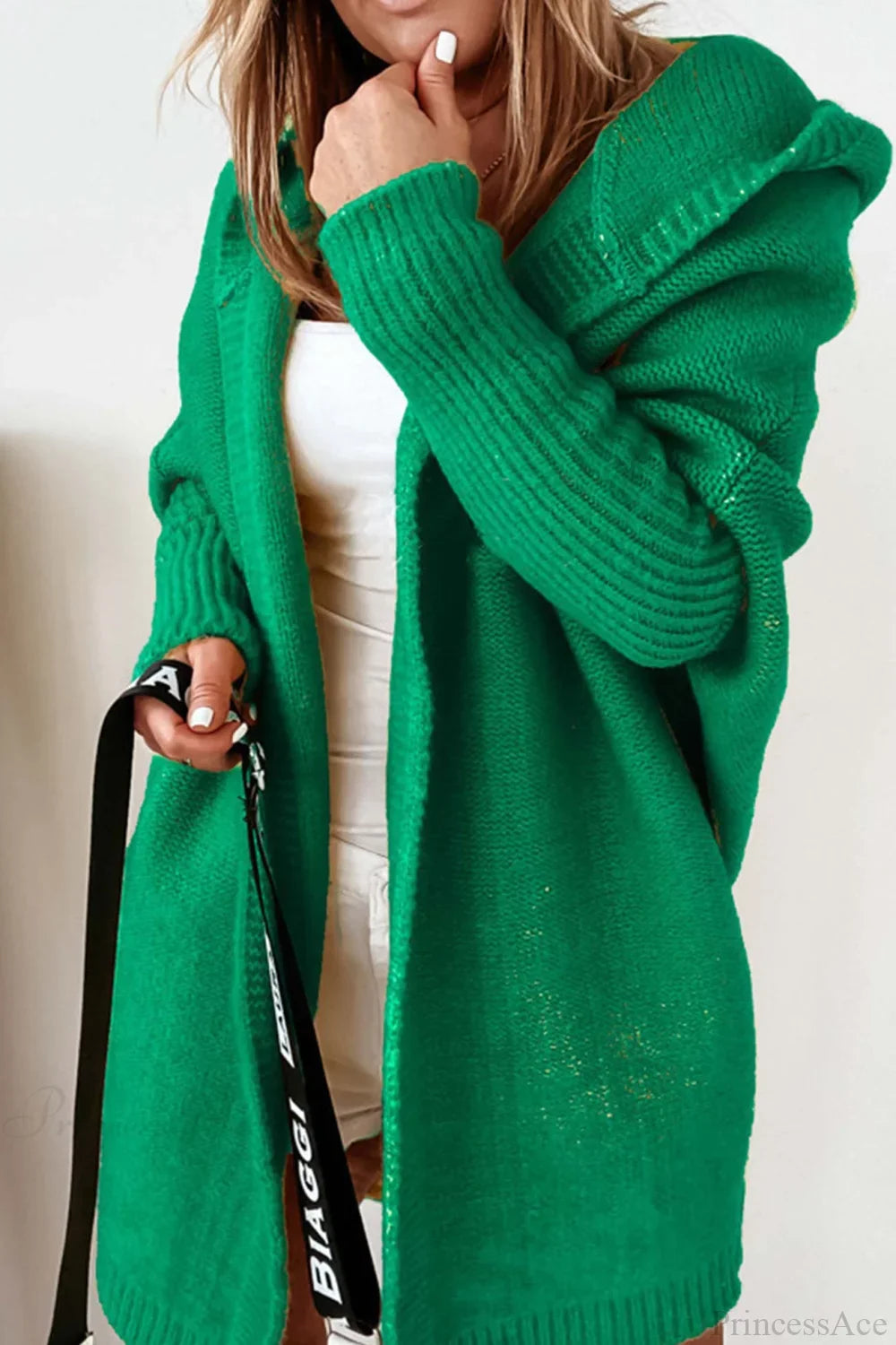 Weiche Strickjacke Damen mit Farbblock