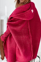 Weiche Strickjacke Damen mit Farbblock