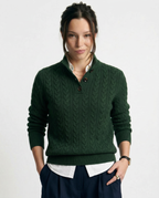 Strickpullover Damen mit Knopfleiste