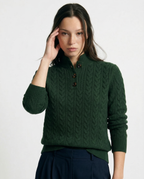 Strickpullover Damen mit Knopfleiste