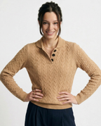 Strickpullover Damen mit Knopfleiste