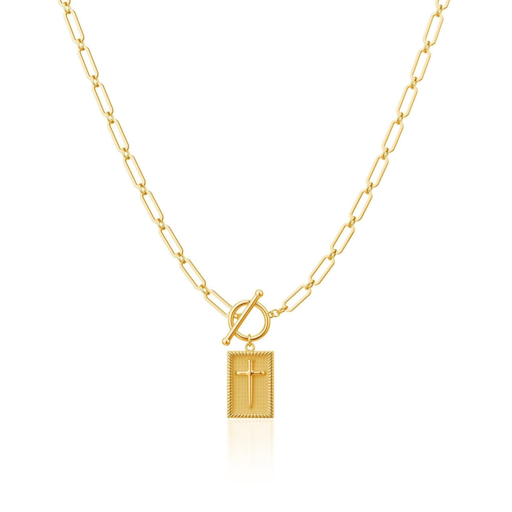 Einzigartige Elegante Kreuz Halskette