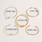 Elegantes Goldenes Armband Set