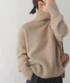 Weicher Rollkragenpullover Damen aus Kaschmir