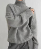 Weicher Rollkragenpullover Damen aus Kaschmir