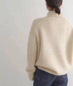 Weicher Rollkragenpullover Damen aus Kaschmir