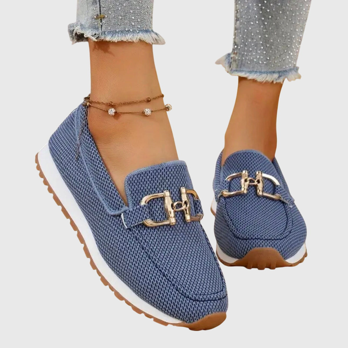Lilly | Orthopädische Slipper mit Golddetail