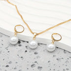 Goldene Grace Perlen Schmuckset