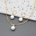 Goldene Grace Perlen Schmuckset
