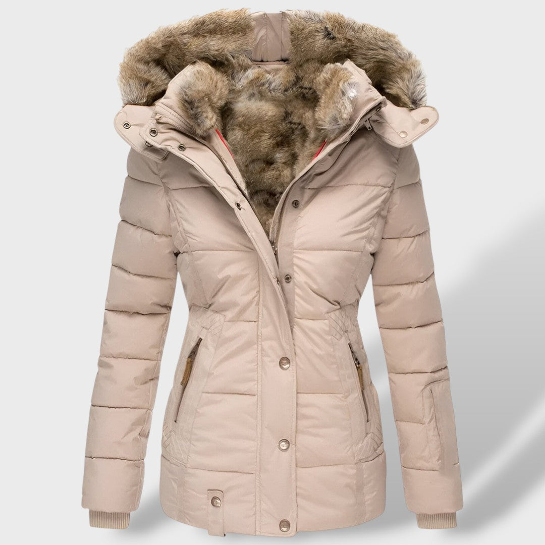 Sofia | Damen Steppjacke mit Kapuze
