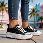 Ella | Plateausneaker Damen mit Fußbett