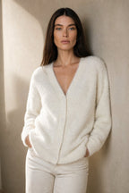 Lia | Strickjacke Damen mit Webmuster