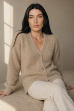 Lia | Strickjacke Damen mit Webmuster
