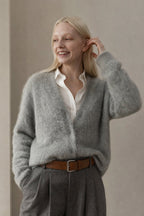 Lia | Strickjacke Damen mit Webmuster