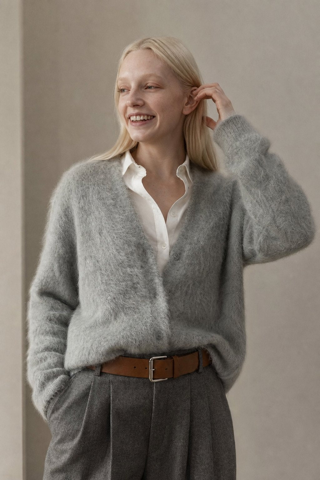 Lia | Strickjacke Damen mit Webmuster
