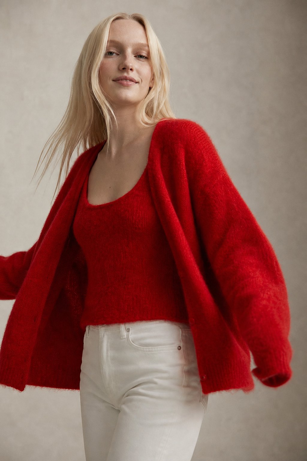 Lia | Strickjacke Damen mit Webmuster