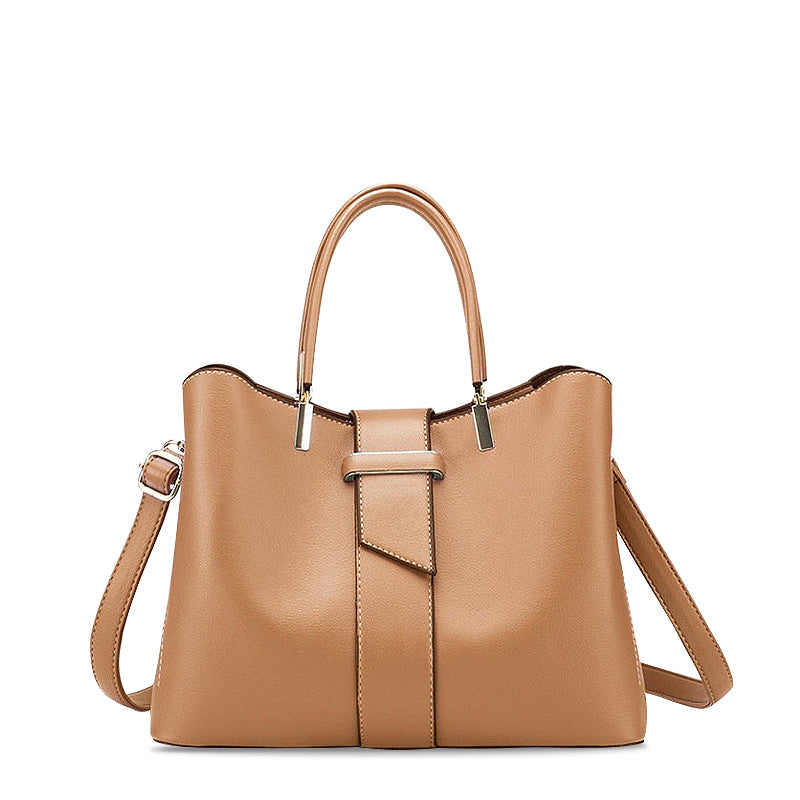 Handtasche Damen mit 3 Fächern und Umhängeriemen