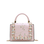 Handtasche Damen mit Spitze und Blumen