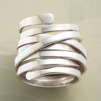 Eleganter Vintage Silberring
