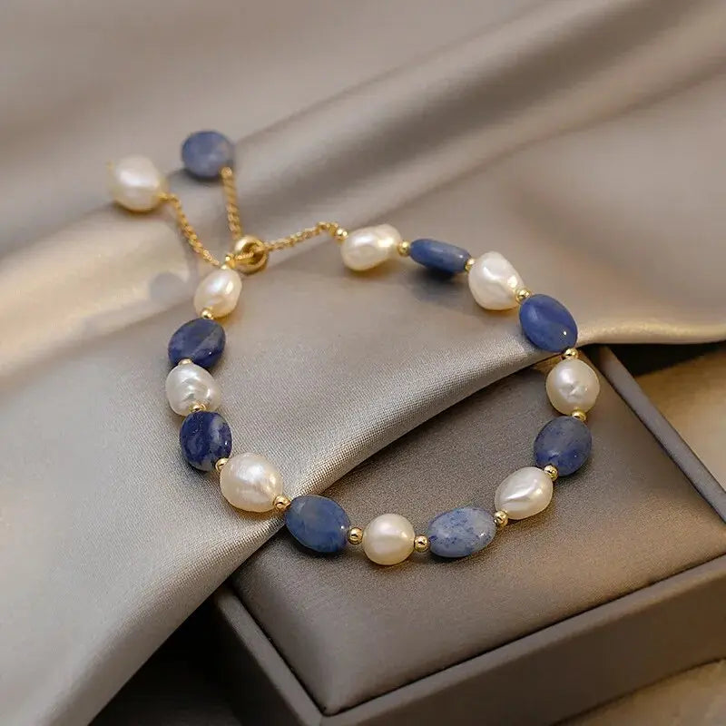 Elegantes Ozean Perlenarmband
