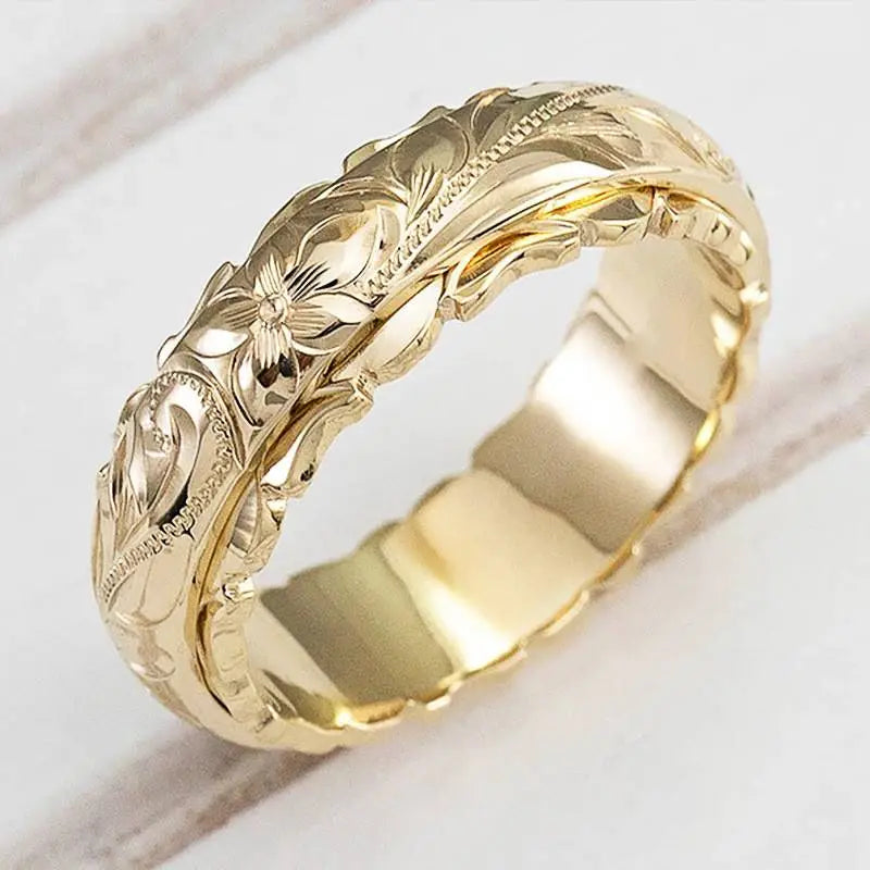 Antik Inspirierter Goldblütenring