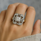 Vintage Zirkonia Goldring