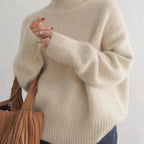 Weicher Rollkragenpullover Damen aus Kaschmir