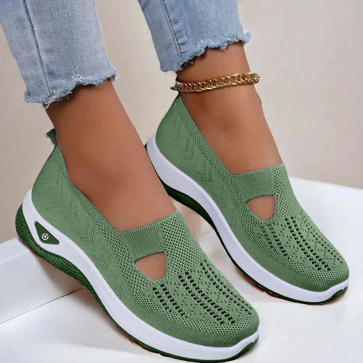 Leichte Orthopädische Sneaker Damen mit Fußbett
