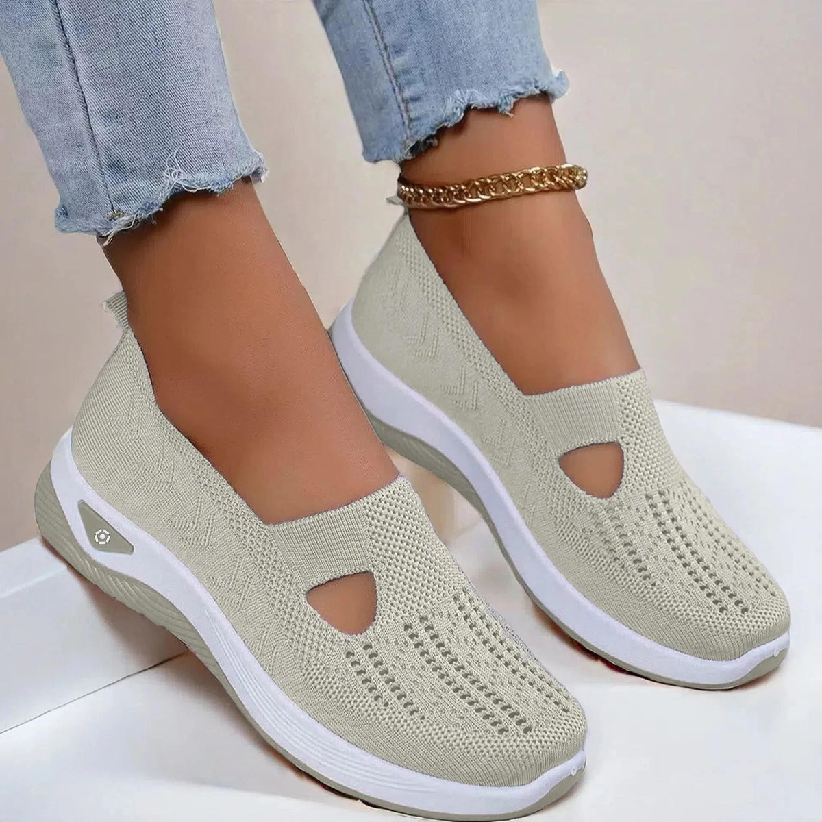 Leichte Orthopädische Sneaker Damen mit Fußbett