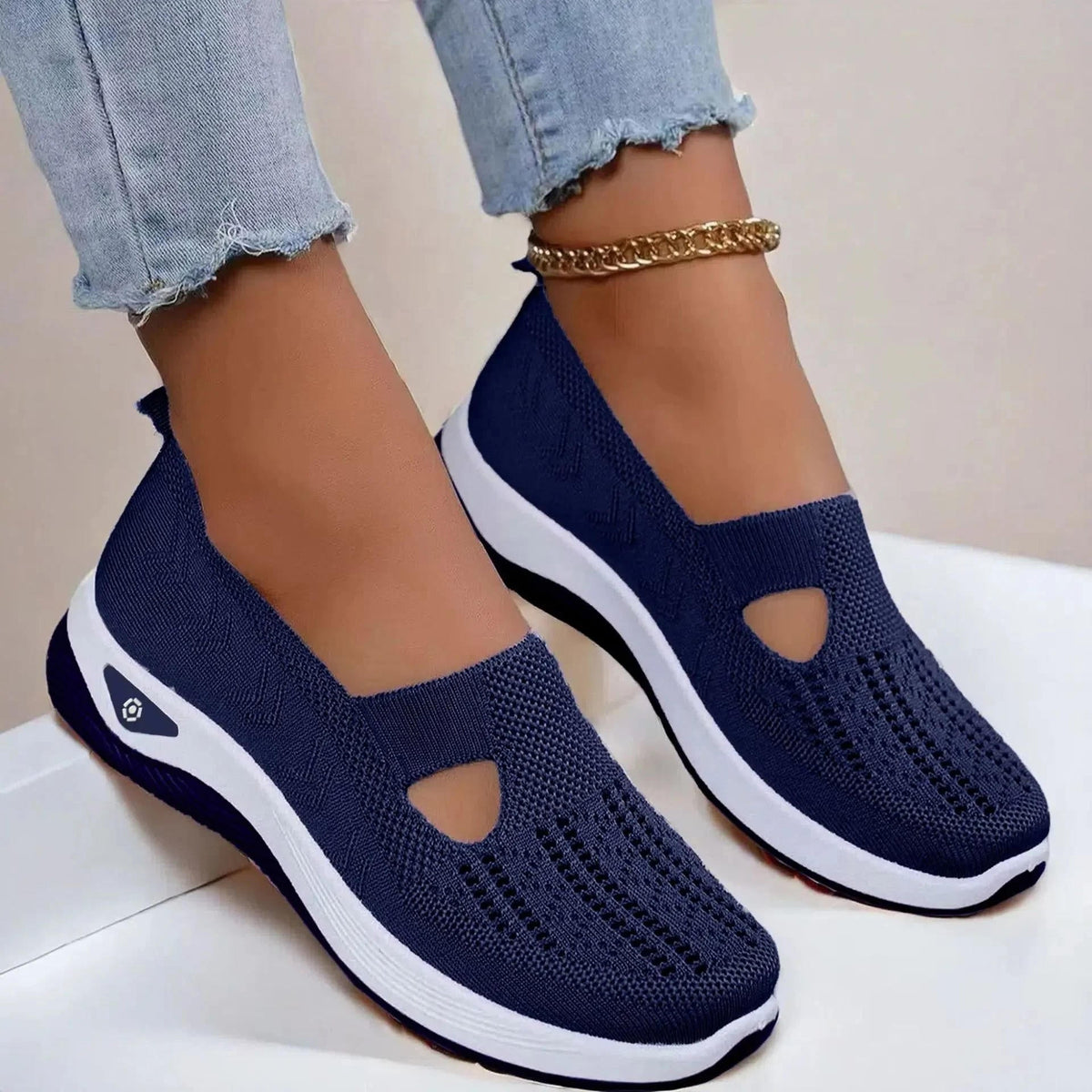 Leichte Orthopädische Sneaker Damen mit Fußbett