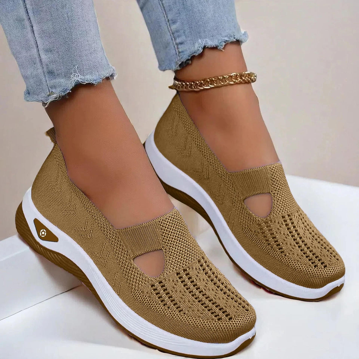 Leichte Orthopädische Sneaker Damen mit Fußbett