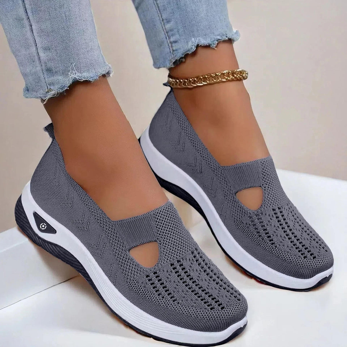 Leichte Orthopädische Sneaker Damen mit Fußbett