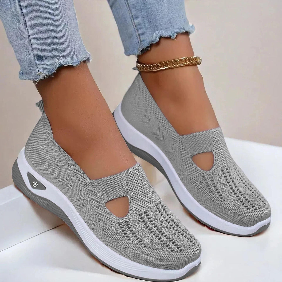 Leichte Orthopädische Sneaker Damen mit Fußbett