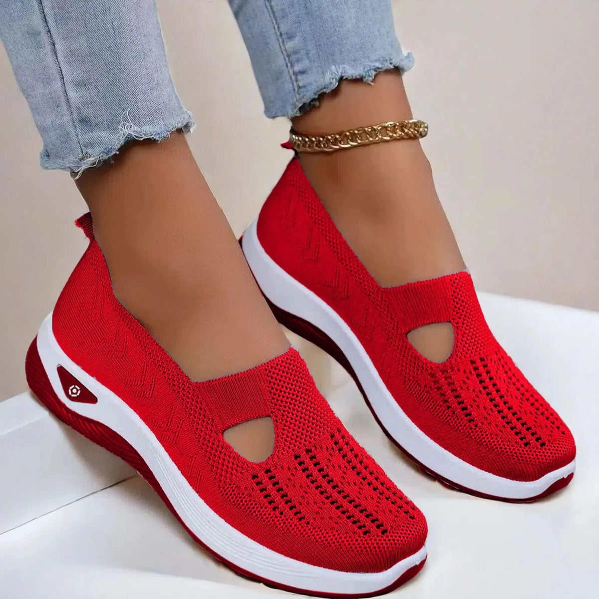 Leichte Orthopädische Sneaker Damen mit Fußbett