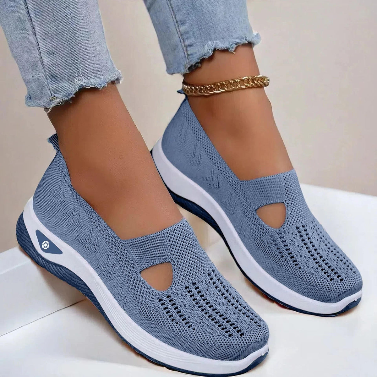 Leichte Orthopädische Sneaker Damen mit Fußbett