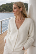 Lia | Strickjacke Damen mit Webmuster